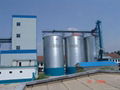 steel silo with flat bottom