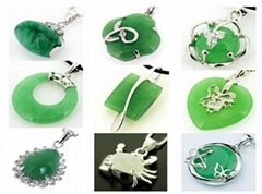 Fashion Silver Emerald Jewelry