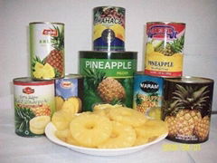 Canned pineapple sliced from manufacturer directly