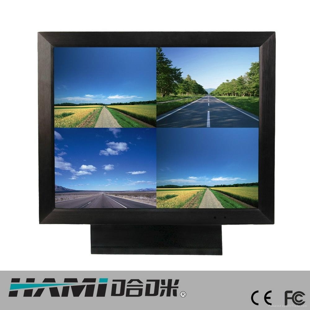19-inch Metal CCTV LCD Monitor with Built-in VGA/BNC Input