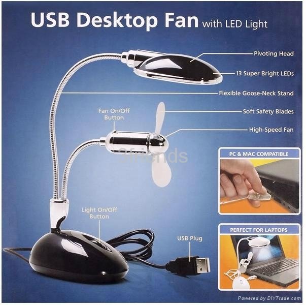 USB Light with fan  3