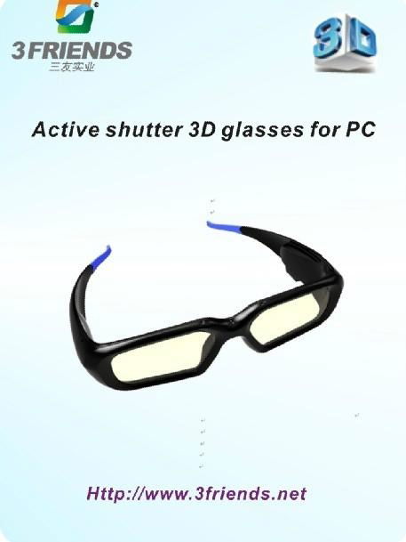 Activ shutter 3d glasses for PC &Projector