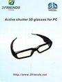 Activ shutter 3d glasses for PC