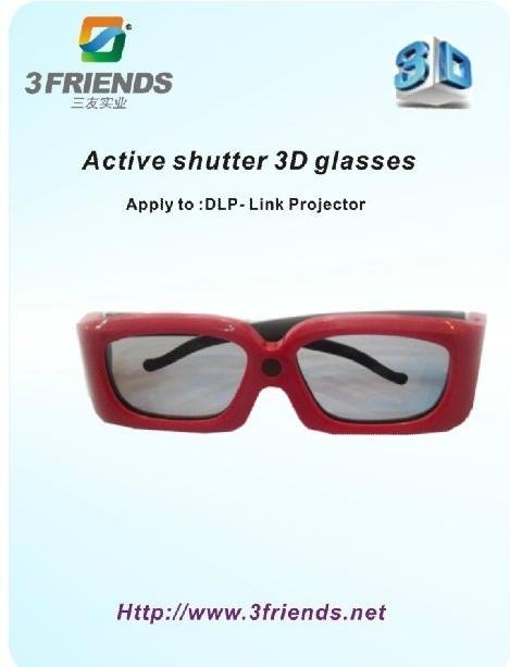 active shutter 3d glasses for DLP link projector