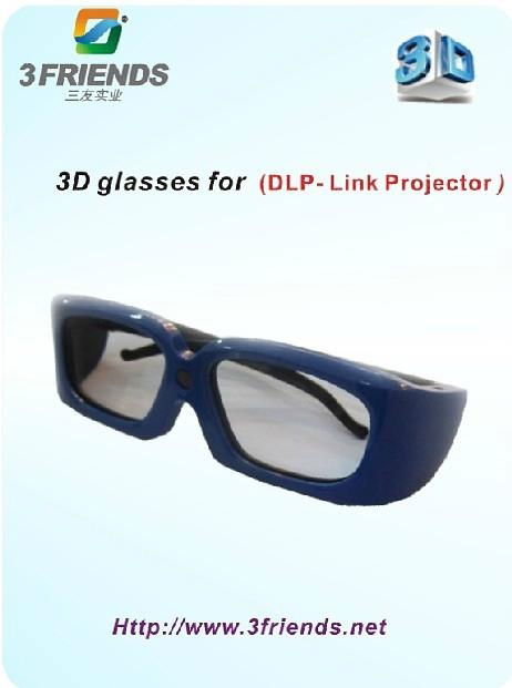 active shutter 3d glasses for DLP link projector 2