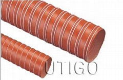 High temperature resistant silicone duct