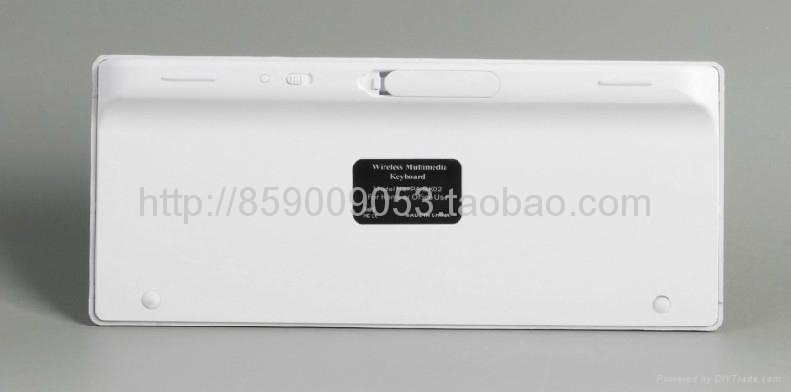 IPAD白色苹果无线蓝牙键盘78键干电池续航 2