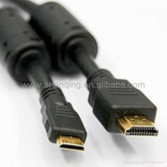 Gold-plating HDMI cable