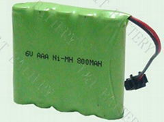 600mah-800mah 1.2volt namh rechargeable AAA battery pack WITH Tamiya