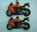 motorbike PVC keyring 1