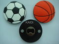 ball design bottle opener with PVC