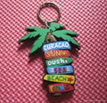 custom coconut tree PVC keyholder 1