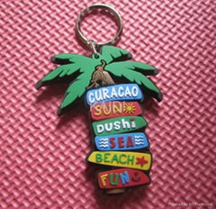 custom coconut tree PVC keyholder