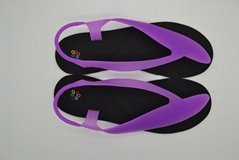 2011 NEW 100%silica gel foldable women's health Concept sandals with eight color