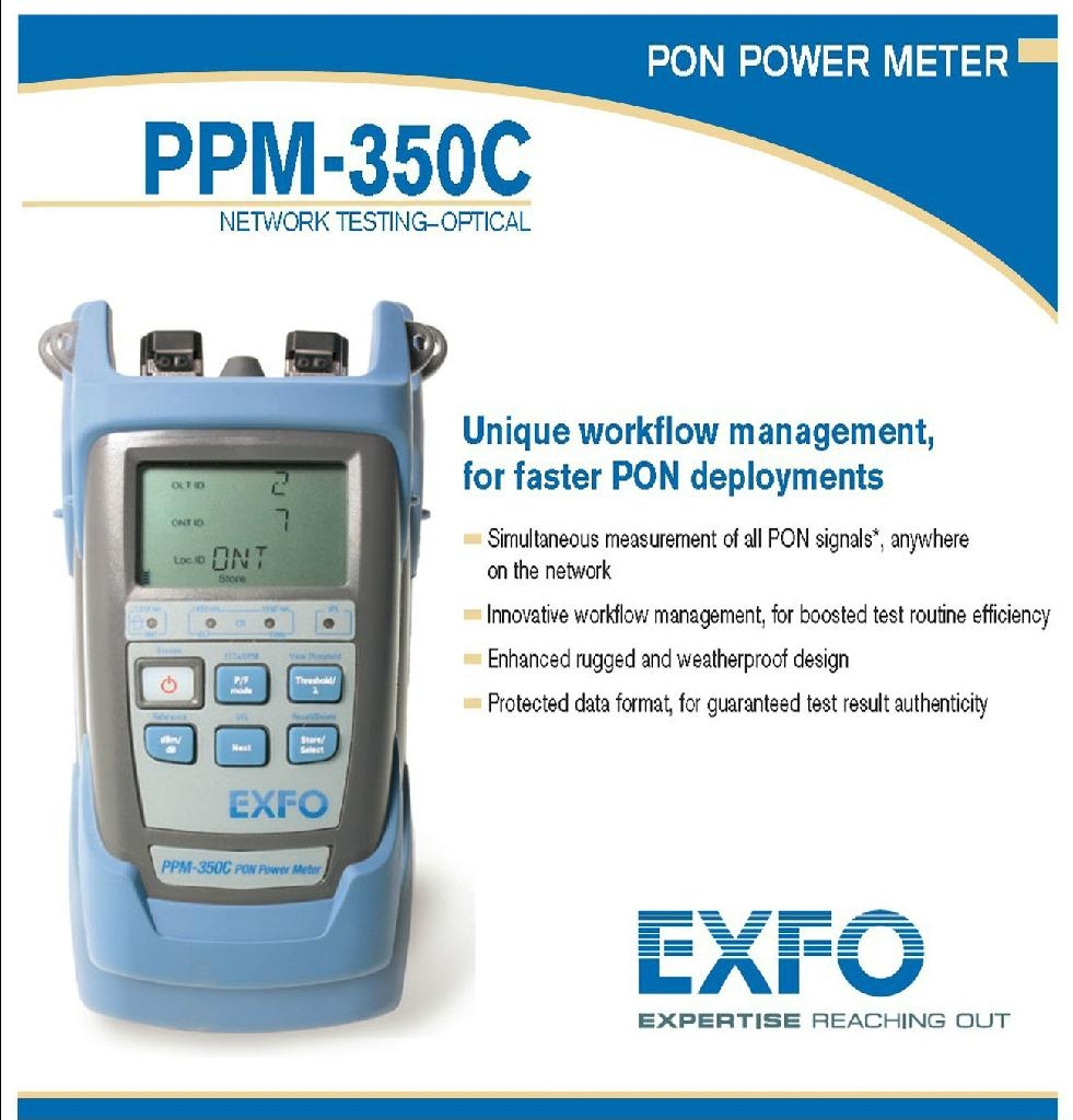 EXFO PON power meter PPM350C (China Trading Company) Network