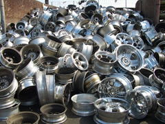 Aluminum wheels scrap