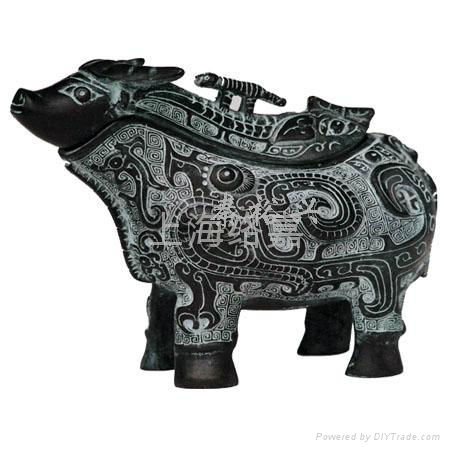 bronze Cattle-shaped Gong 3