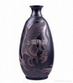 Shadow carving black pottery crafts 2