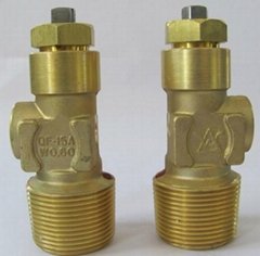 Dissolved acetylene cylinder valves