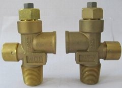 Propane cylinder valves