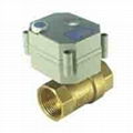 2 way mini motorized brass ball valve