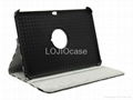 360degree rotated/swivel leather case for Samsung7300 with multi view angle 5