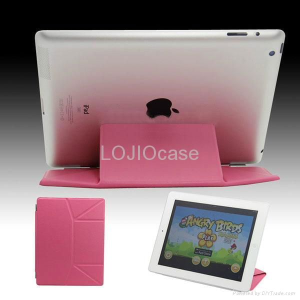 New iPad3 Case Intelligence Super Slim Smart Cover 