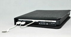 Backup Battery Leather Case for iPad