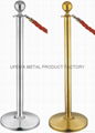 S/S golden Crowd control stand barrier  1