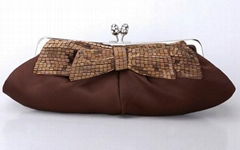 ladies' bowknot dumpling handbag