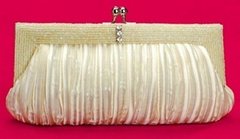 Ladies' elegant satin handbag