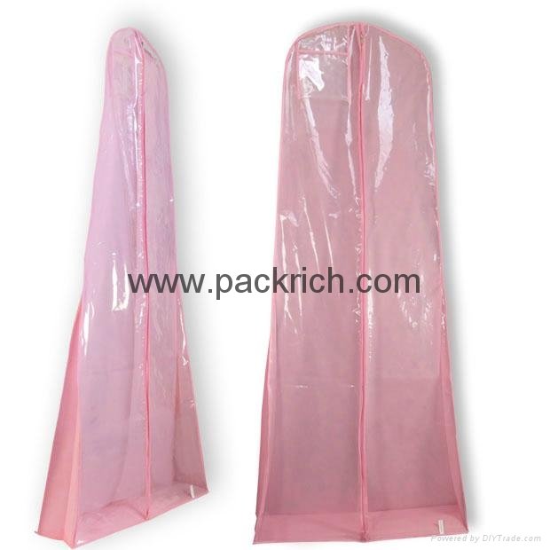  Fashion bridal dress garment bag with flared bottom 
