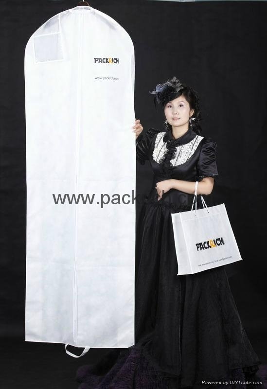  Fashion bridal dress garment bag with flared bottom  5