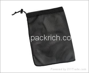 Promotional Black Nylon Mesh Laundry Bag  3