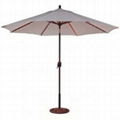 9' Lighted Patio Umbrella - Aluminum Auto Tilt