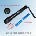 CREE MCE Super power flashlight wiht ZOOM IN/OUT funcation 2