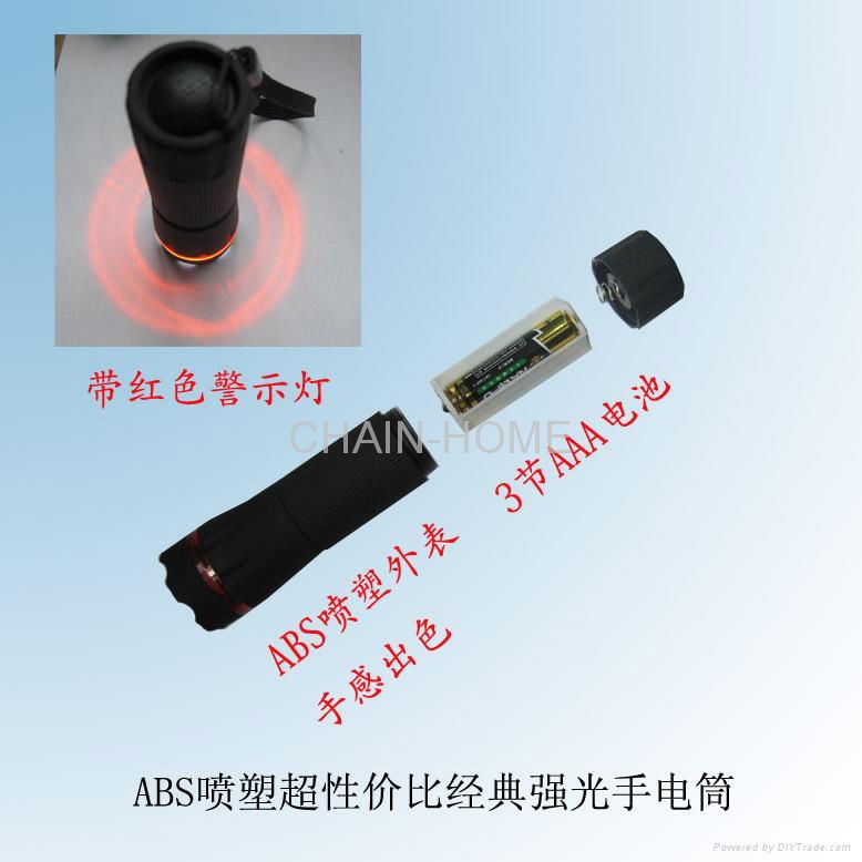 plastic flashlight with ZOOM funcation 2