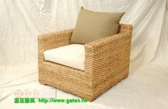 Simple style single-seater rattan sofa