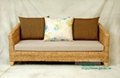 Nanyang style three-seat sofa rattan seagrass 2