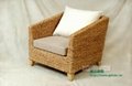 Seagrass rattan single seater sofa