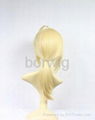 FATE ZERO Saber Cosplay Wig Synthetic Hair Wig Customize Light Blonde 2