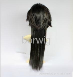 Fukuyama Jun Black Cosplay Wig Synthetic Hair Wig Customize 3