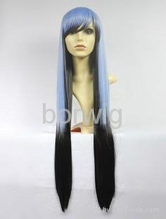 Sanctuary Blue Black Cosplay Wig Synthetic Hair Wig Customized Wigs
