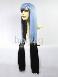 Sanctuary Blue Black Cosplay Wig Synthetic Hair Wig Customized Wigs 2