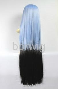 Sanctuary Blue Black Cosplay Wig Synthetic Hair Wig Customized Wigs 3