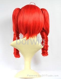 VOCALOID TETO Red Cosplay Wig Synthetic Hair Wig Customized Wigs 3