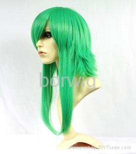 Vocaloid GUMI Green Cosplay Wig Synthetic Hair Wig Customized Wigs 2