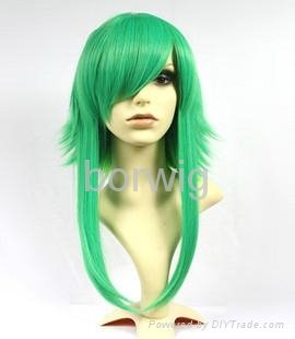 Vocaloid GUMI Green Cosplay Wig Synthetic Hair Wig Customized Wigs