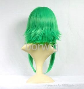Vocaloid GUMI Green Cosplay Wig Synthetic Hair Wig Customized Wigs 3