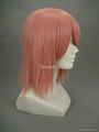 Pink Straight Short Cosplay Wig Synthetic Hair Wig Customized Wigs 2